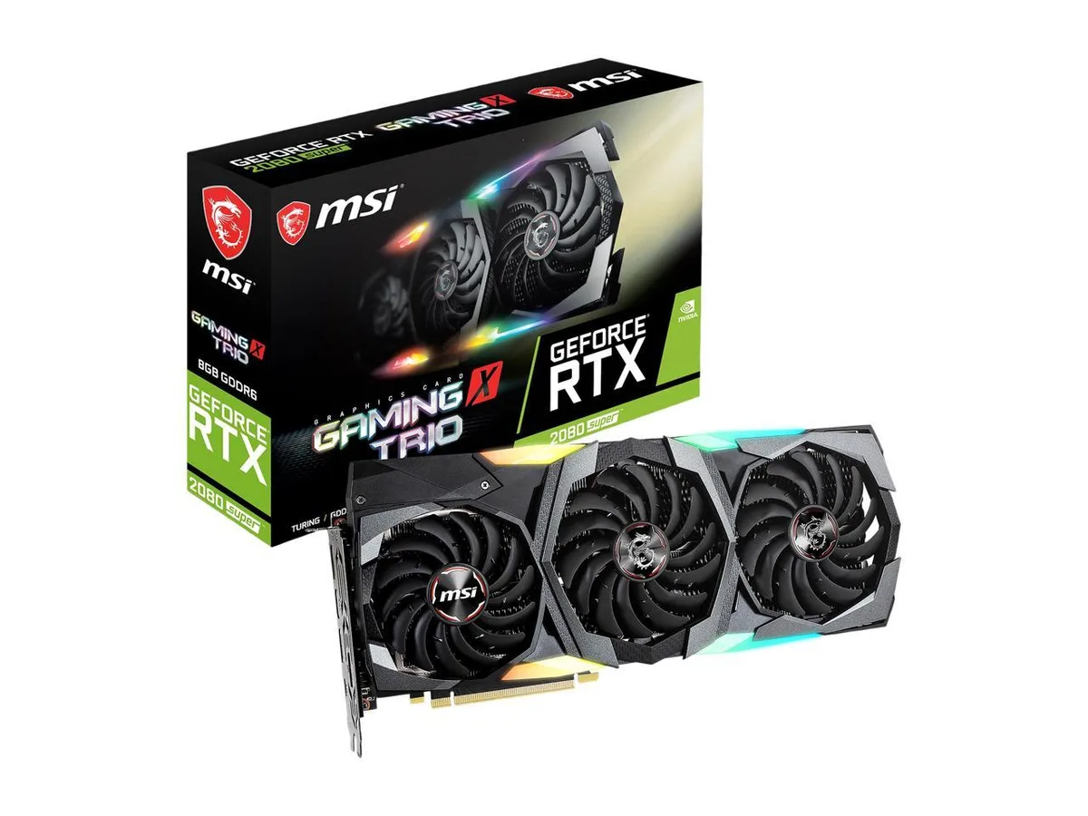 MSI MSI GeForce RTX 2080 Super Gaming X TRIO graphics card — product photo