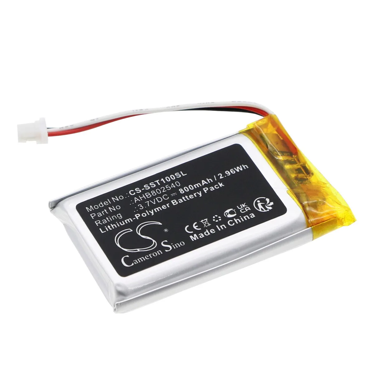 Cameron &amp; Co Cameron &amp; Co DS-CS-SST100SL battery 3.7V 800mAh for Sena SP105 SP88 Spider ST1 Spyder 1S — product photo