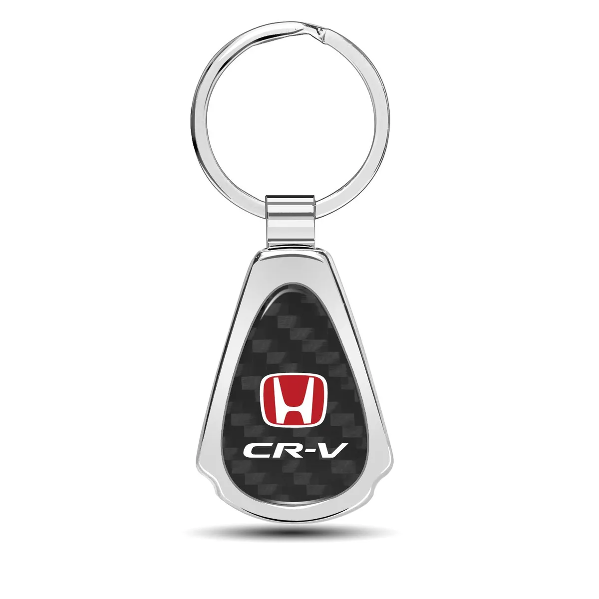 iPick Image, LLC iPick Image, LLC Honda CR-V Red Carbon Fiber Chrome Teardrop Key Chain — product photo