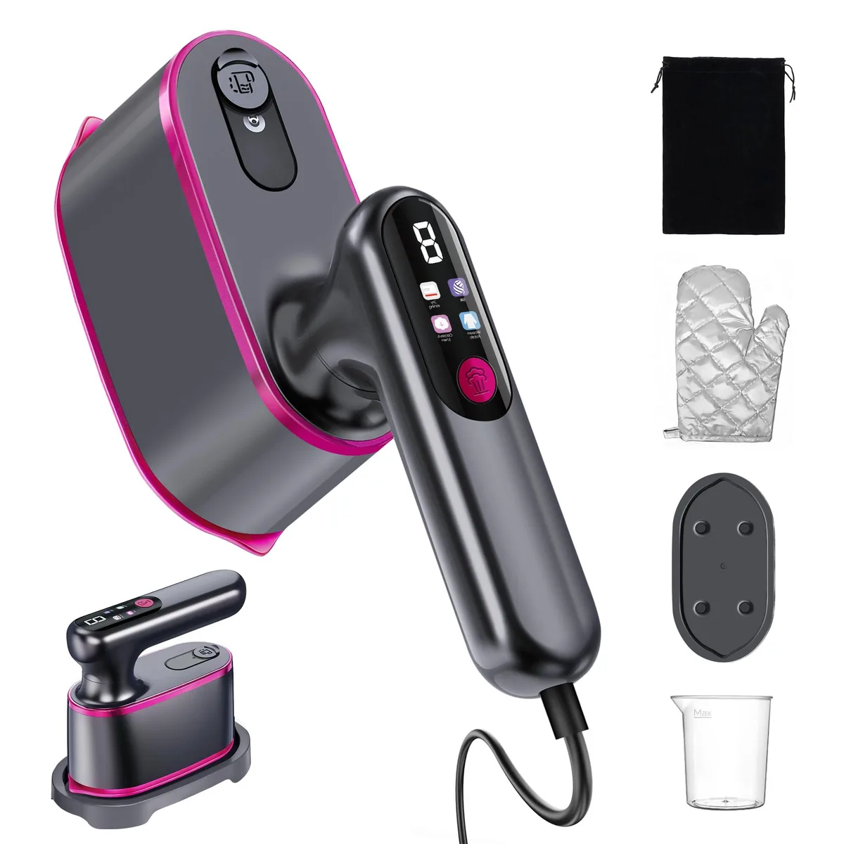 DNBeffulgent DNBeffulgent ST-817 2-in-1 steamer 180ml 800W purple — product photo