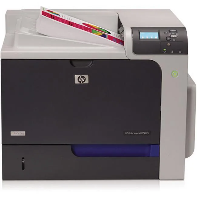 HPE HPE Color LaserJet CP-4525N laser printer, 42 ppm, Ethernet, 600 sheets, 1200 dpi — product photo