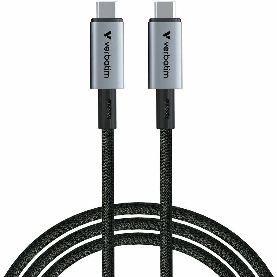 Black USB-C to USB-C cable 120 cm long