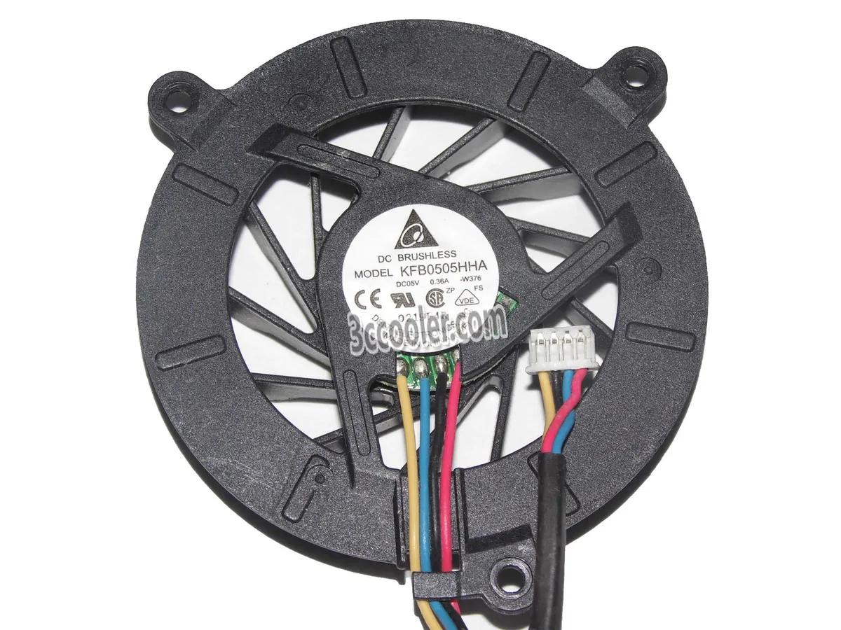 OEM Industries OEM Industries KFB0505HHA W376 H4911F05HP 5V 0.36A 4 Pin ASUS Notebook CPU Cooler — product photo