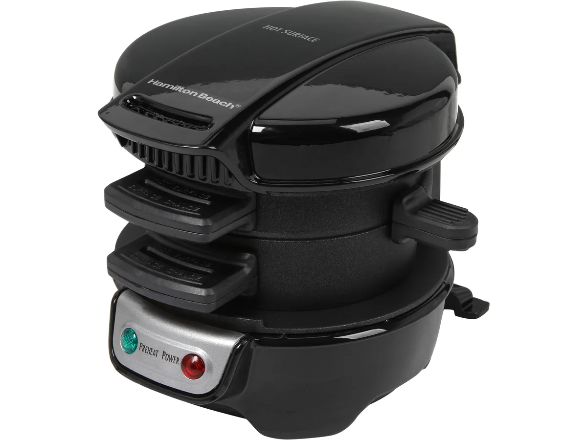 Hamilton Beach Hamilton Beach 25477MN Breakfast Sandwich Maker Black — product photo