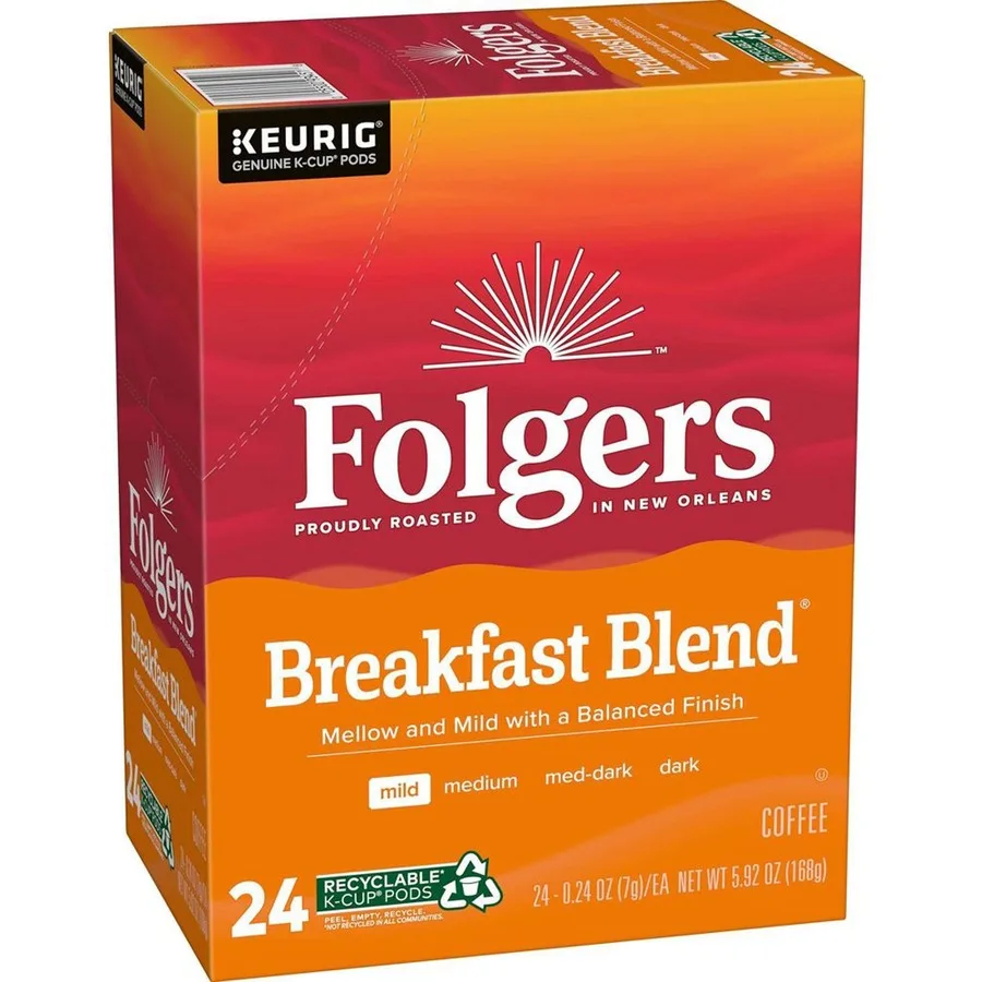 Green Mountain Coffee Green Mountain Coffee 3451 Folgers K-Cup Breakfast Blend 24 Count — product photo