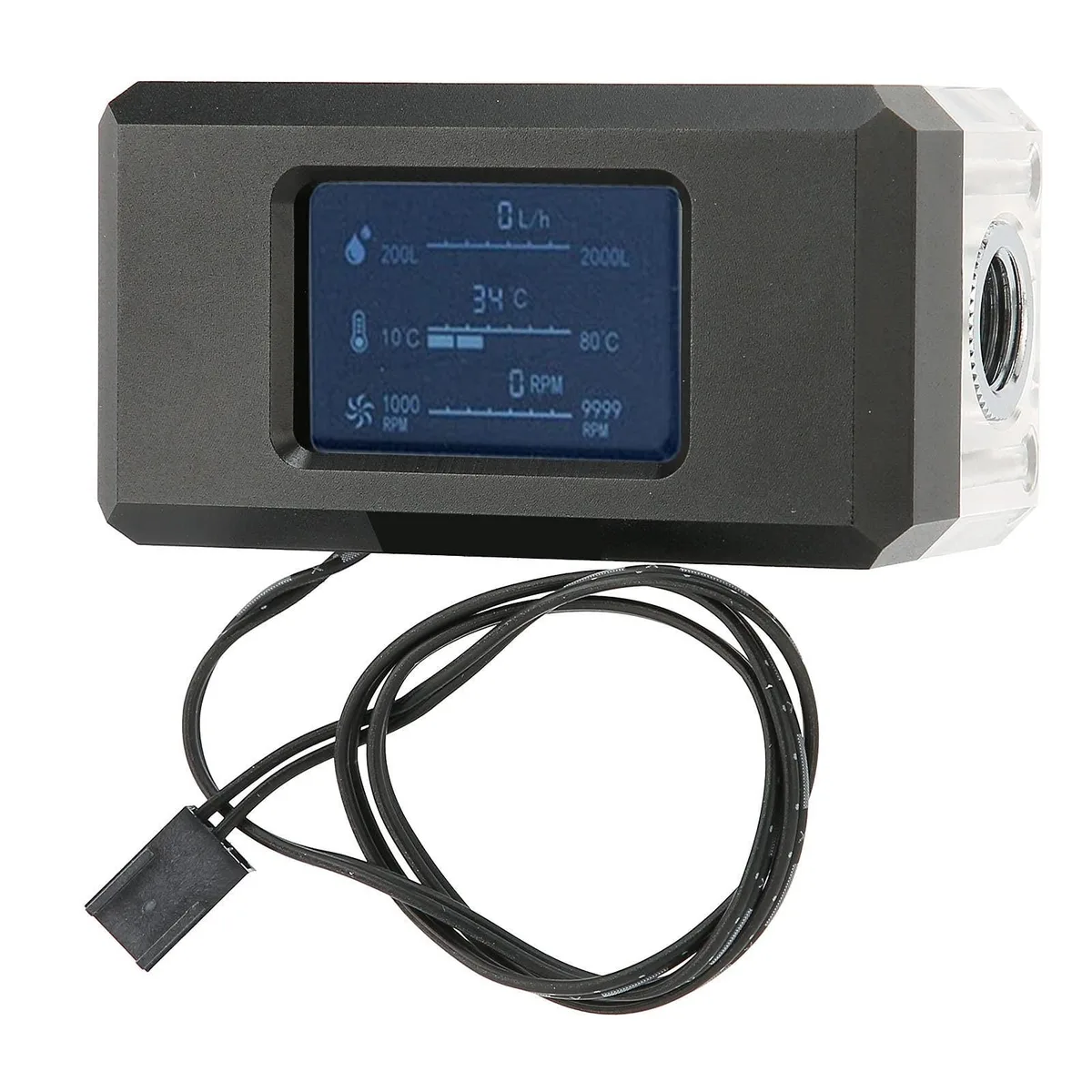 ALSEYE ALSEYE G1/4 Water Cooling Thermometer LCD 2 in 1 accessory — product photo