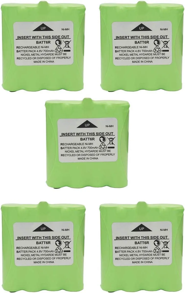 usbroway usbroway 5-pack 700mAh Ni-MH battery pack for Midland two-way radio — product photo