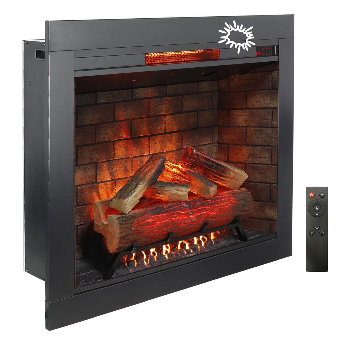 tuphen tuphen 33 inch Infrared Electric Fireplace with Removable Trim Kit — product photo
