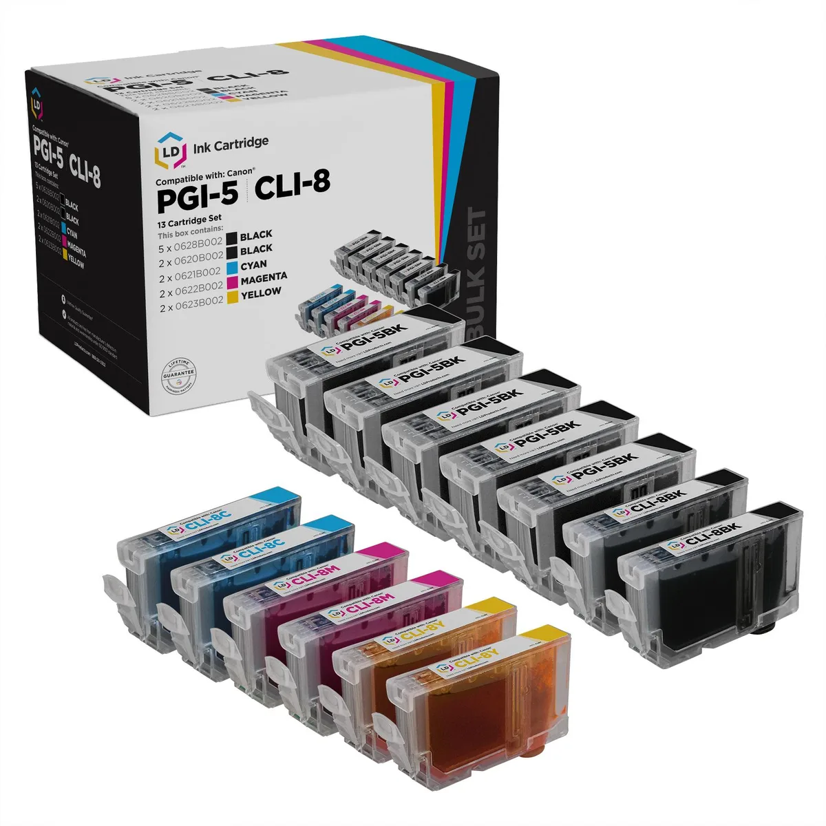 LD Products LD Products Compatible Ink Cartridge 13-Pack for Canon PGI5 CLI8 — product photo
