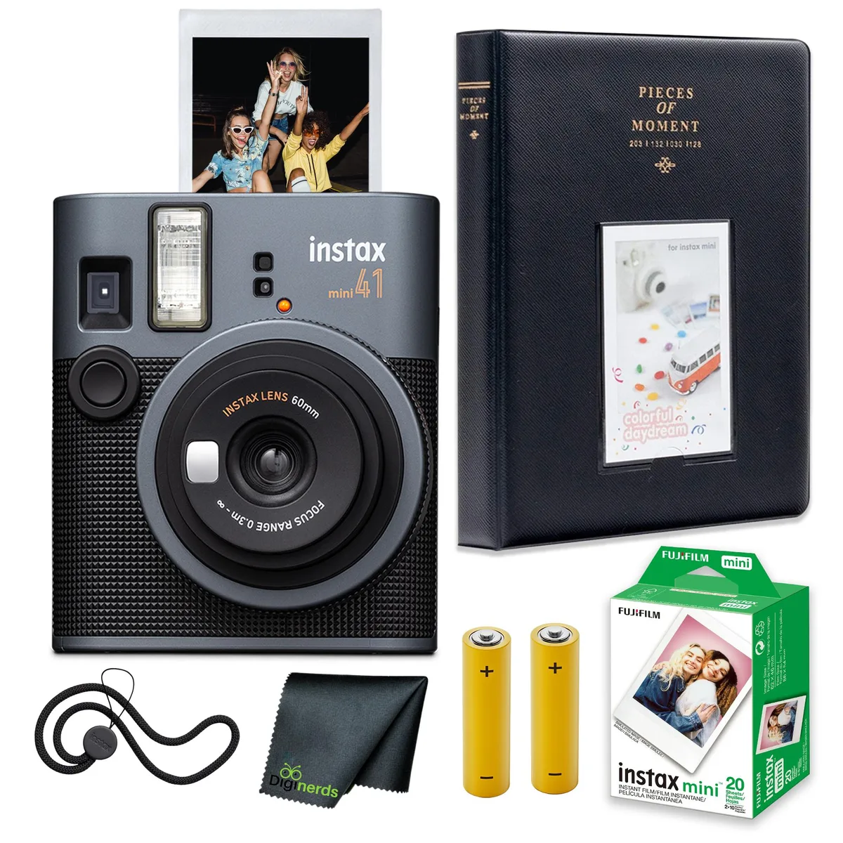 FUJIFILM FUJIFILM Instax Mini 41 Film Camera Black 20 Sheets — product photo