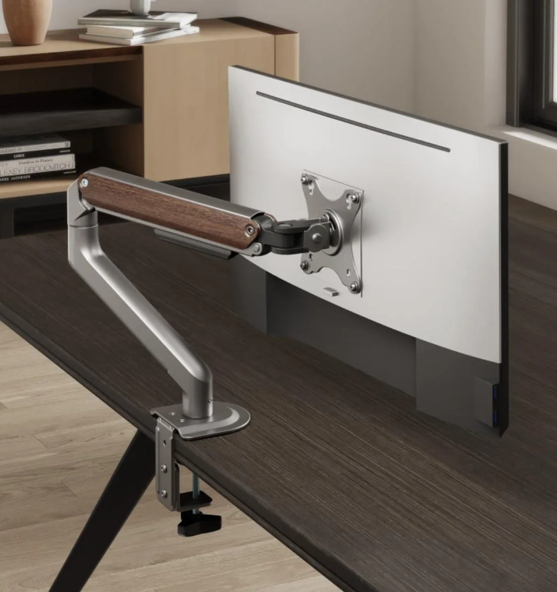 BFKK BFKK E350 Monitor Arm Black 17-32in 19.8lbs VESA 75/100 — product photo