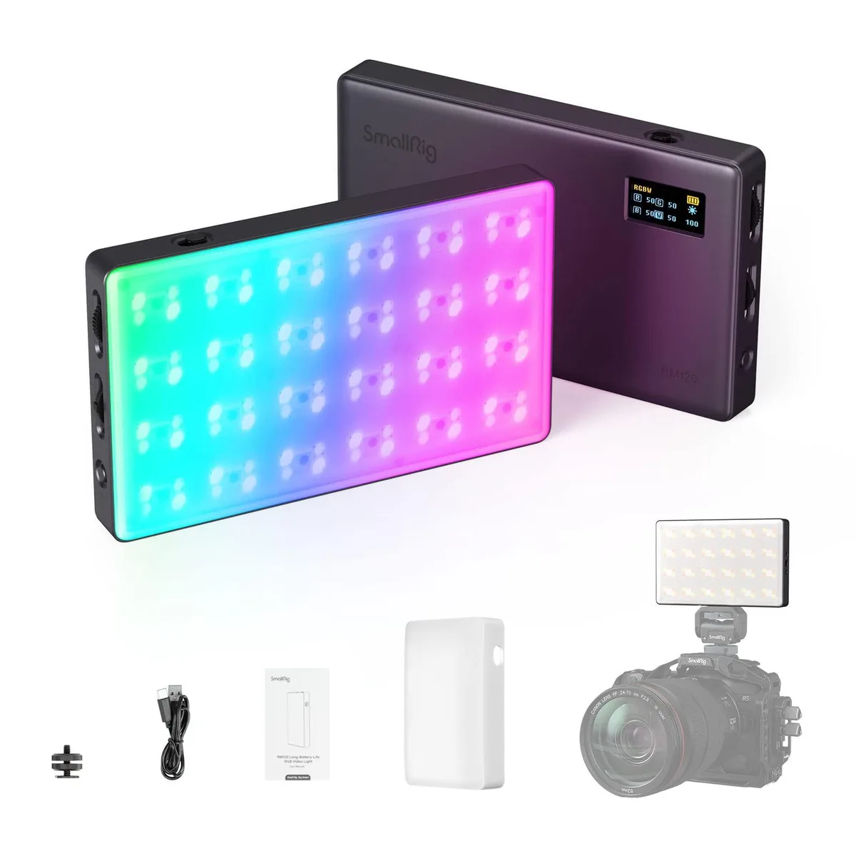 SmallRig RM120 RGB Video Light 5000mAh 3808 — product photo