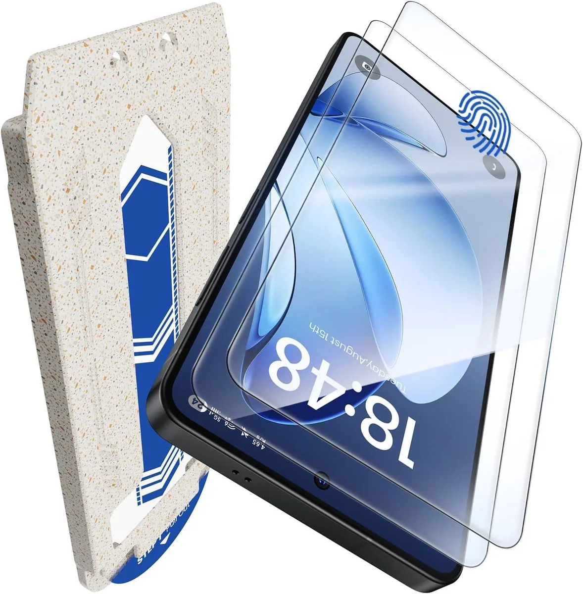 Two clear tempered glass screen protectors for Galaxy S26 Ultra
