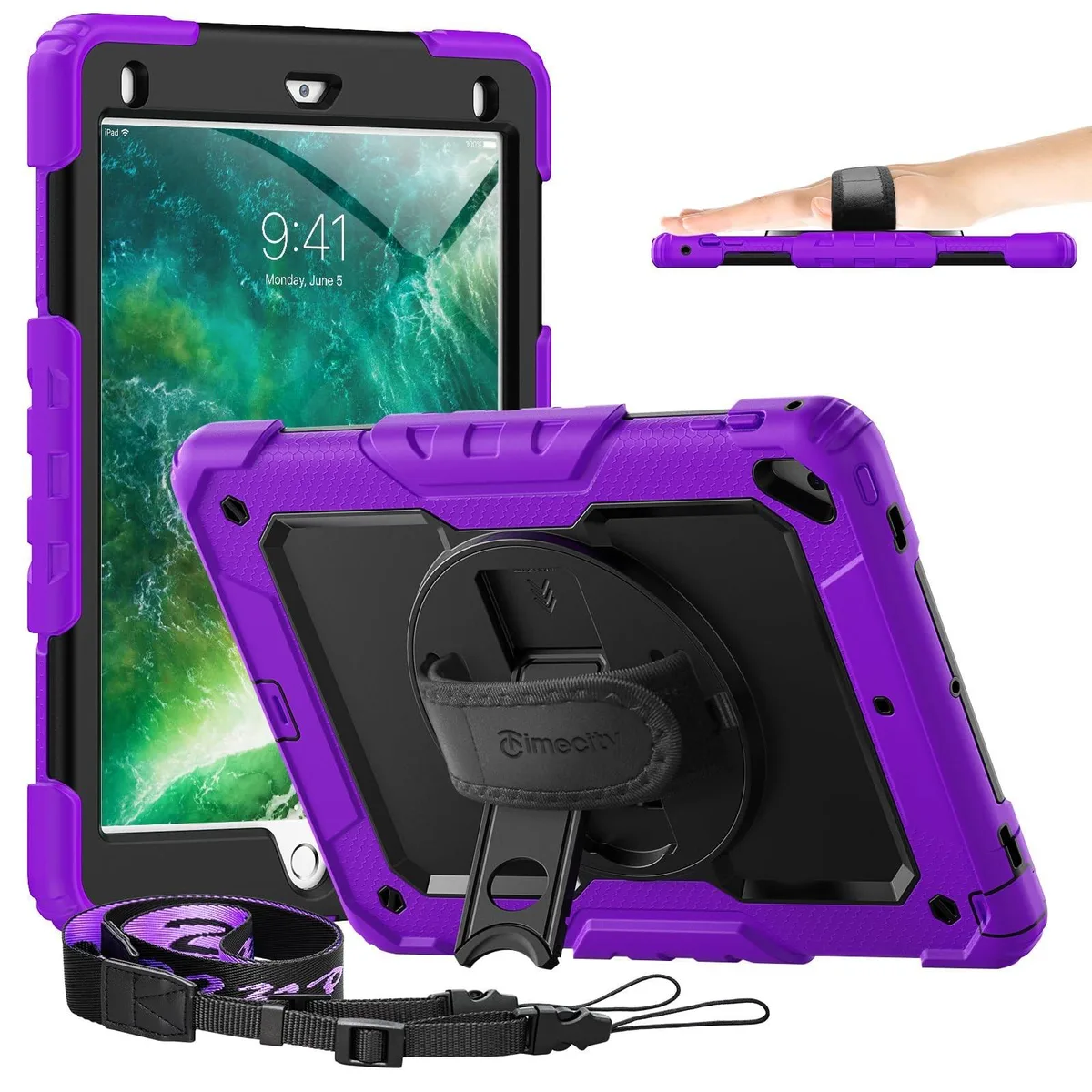 TIMECITY TIMECITY 2 in 1 accessory iPad 9.7 inch Purple — product photo