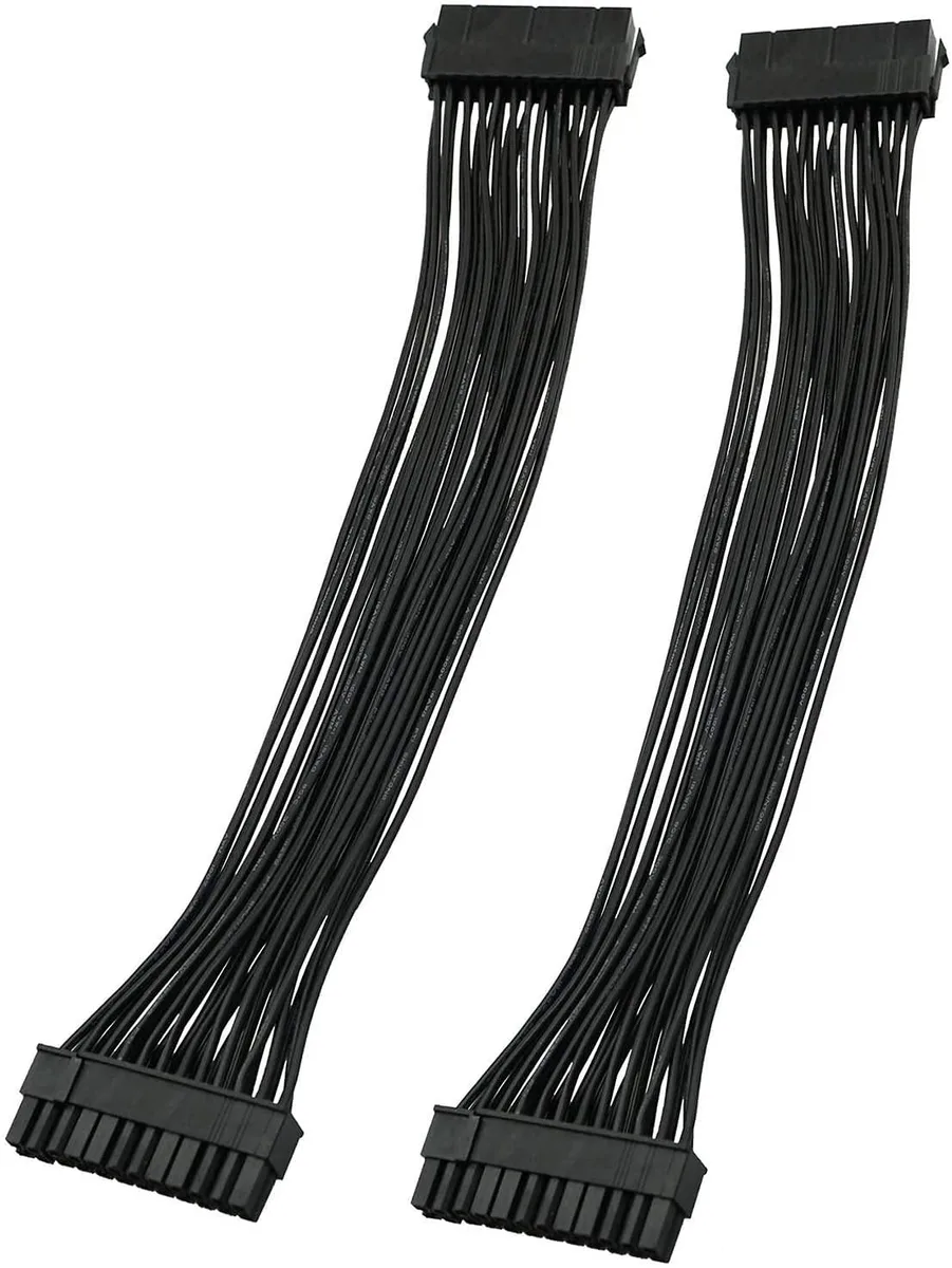  Longdex ATXECMP-2 24-pin ATX power extension cord 32 cm 2-pack — product photo