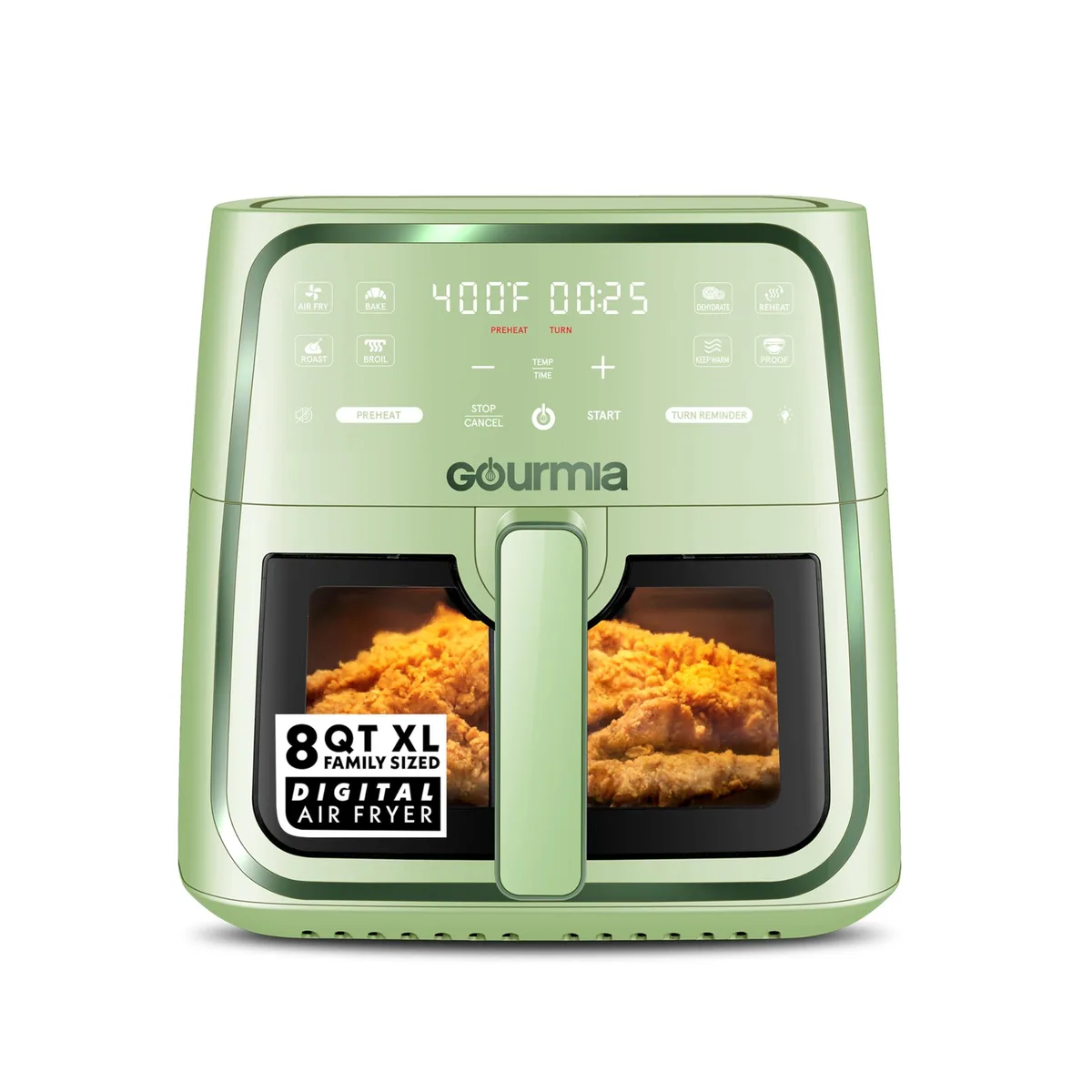  Gourmia GAF823G 8 Quart Digital Air Fryer Green — product photo