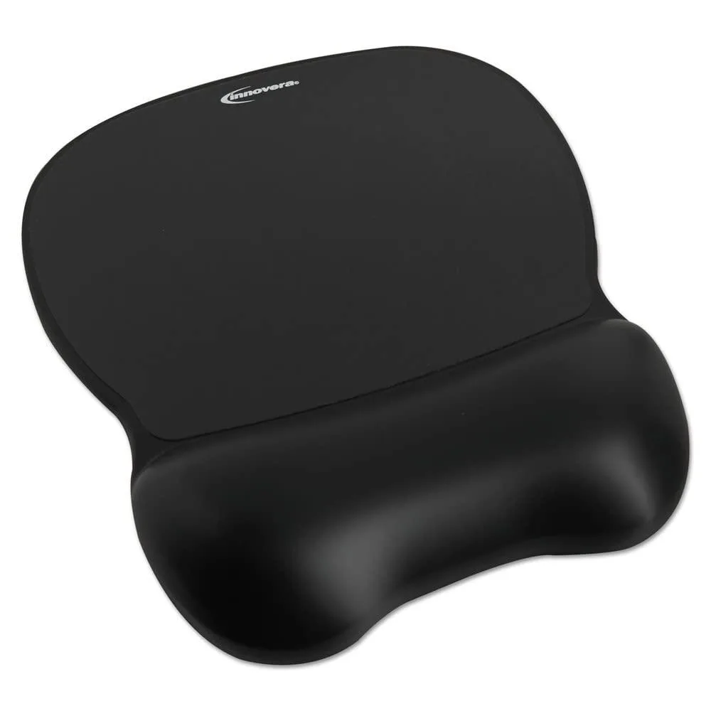  Innovera IVR51450 Gel Mouse Pad Wrist Rest 9 x 7.5 in Black — product photo