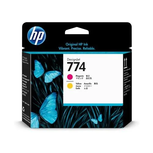 HP HP P2V99A 774 Magenta Yellow DesignJet Printhead scanner supply — product photo