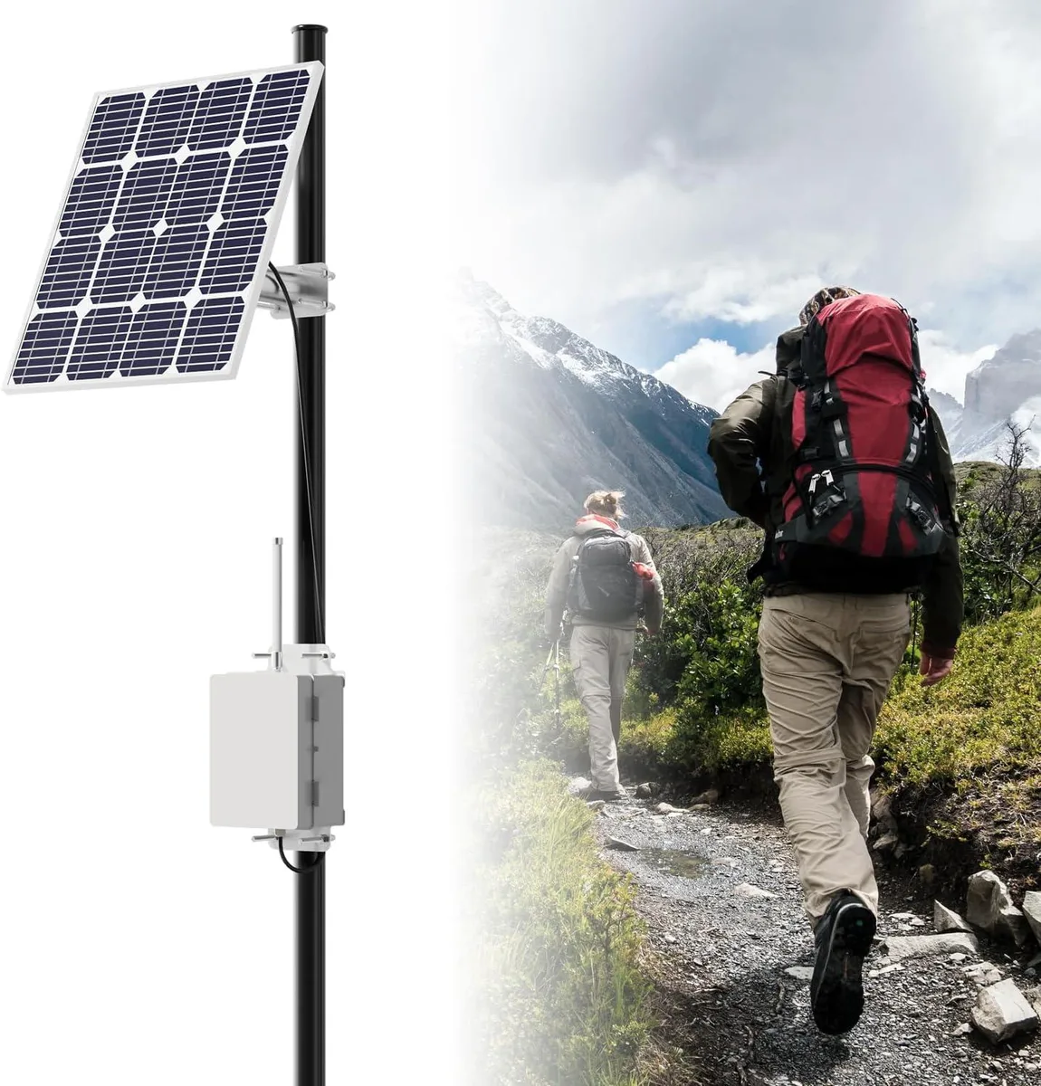 NaSR NaSR Solar Meshtastic Outdoor Node LoRa V3 ESP32 915MHz SX1262 6000mAh — product photo