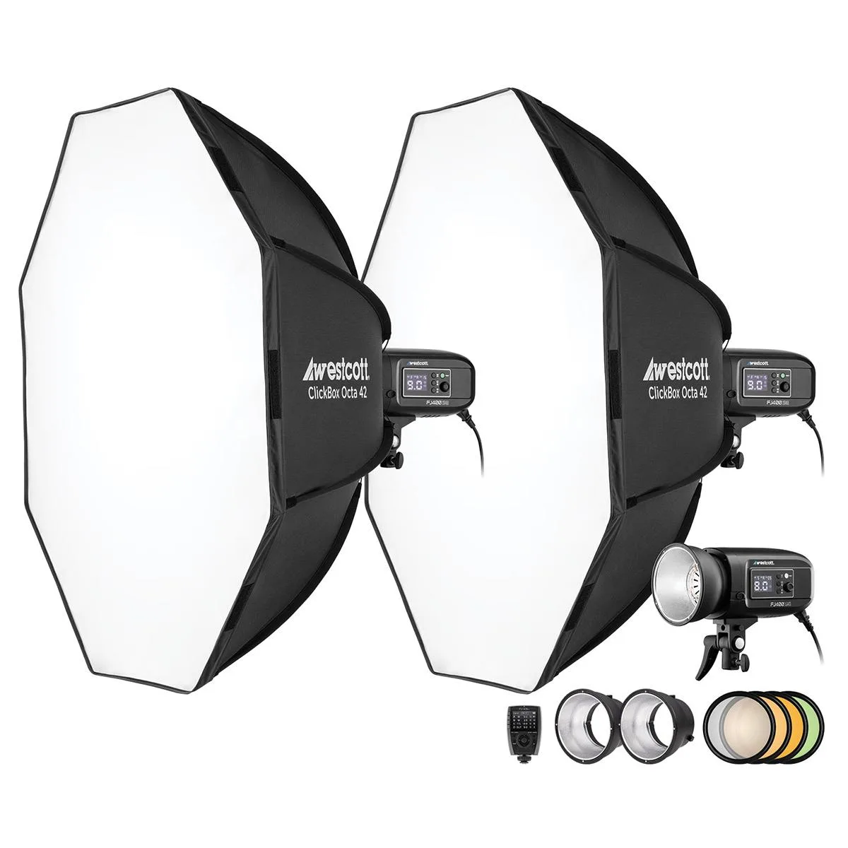 Westcott Westcott FJ400-SE 3-Light Studio Strobe Kit with FJ-X3 M Trigger — product photo