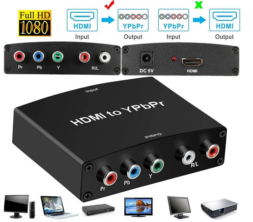 LUOM LUOM HDMI to YPbPr 5RCA Audio Video Converter 1080p — product photo