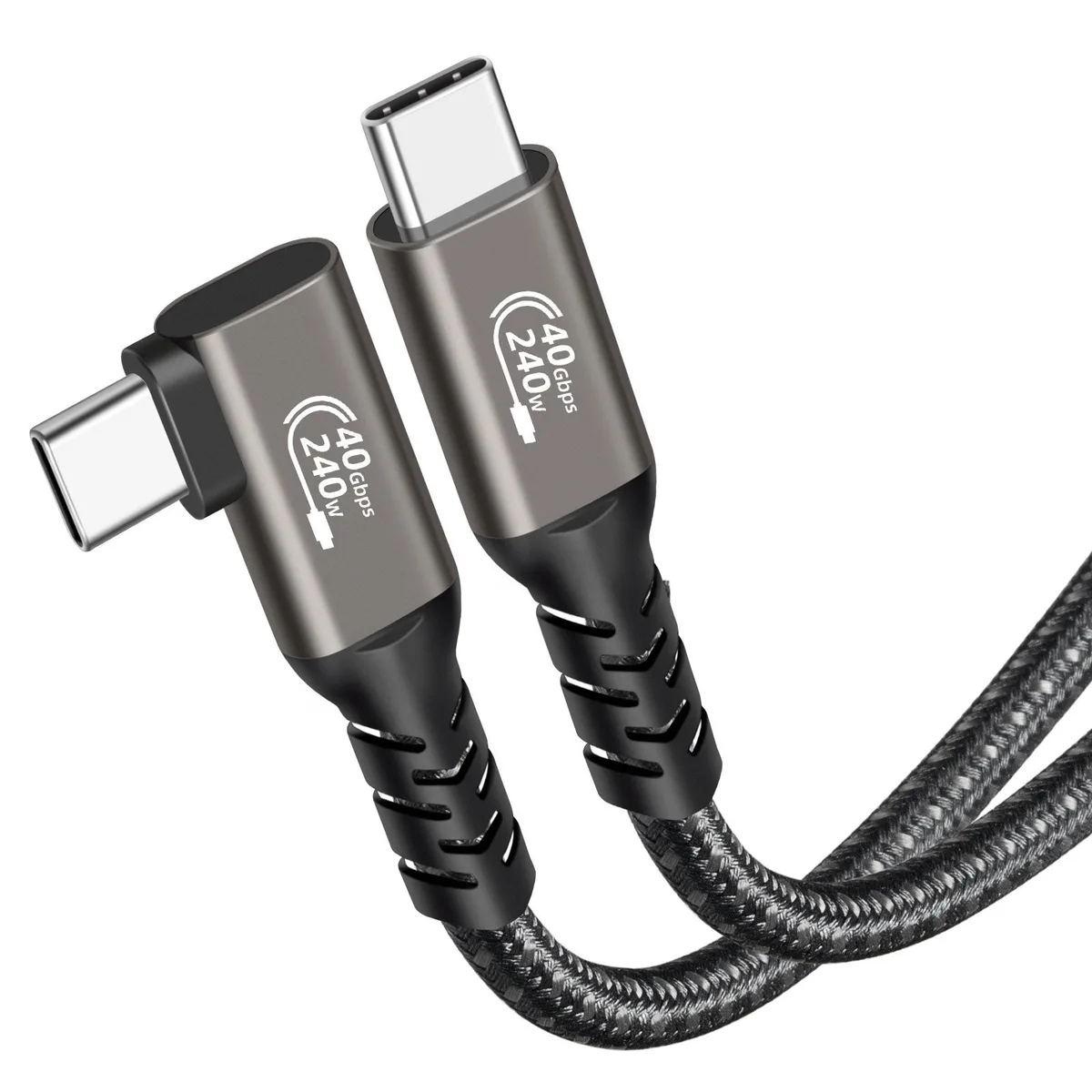 AUBEAMTO AUBEAMTO PQ005 USB 4 cable 3.3 ft 40Gbps 240W right angle — product photo