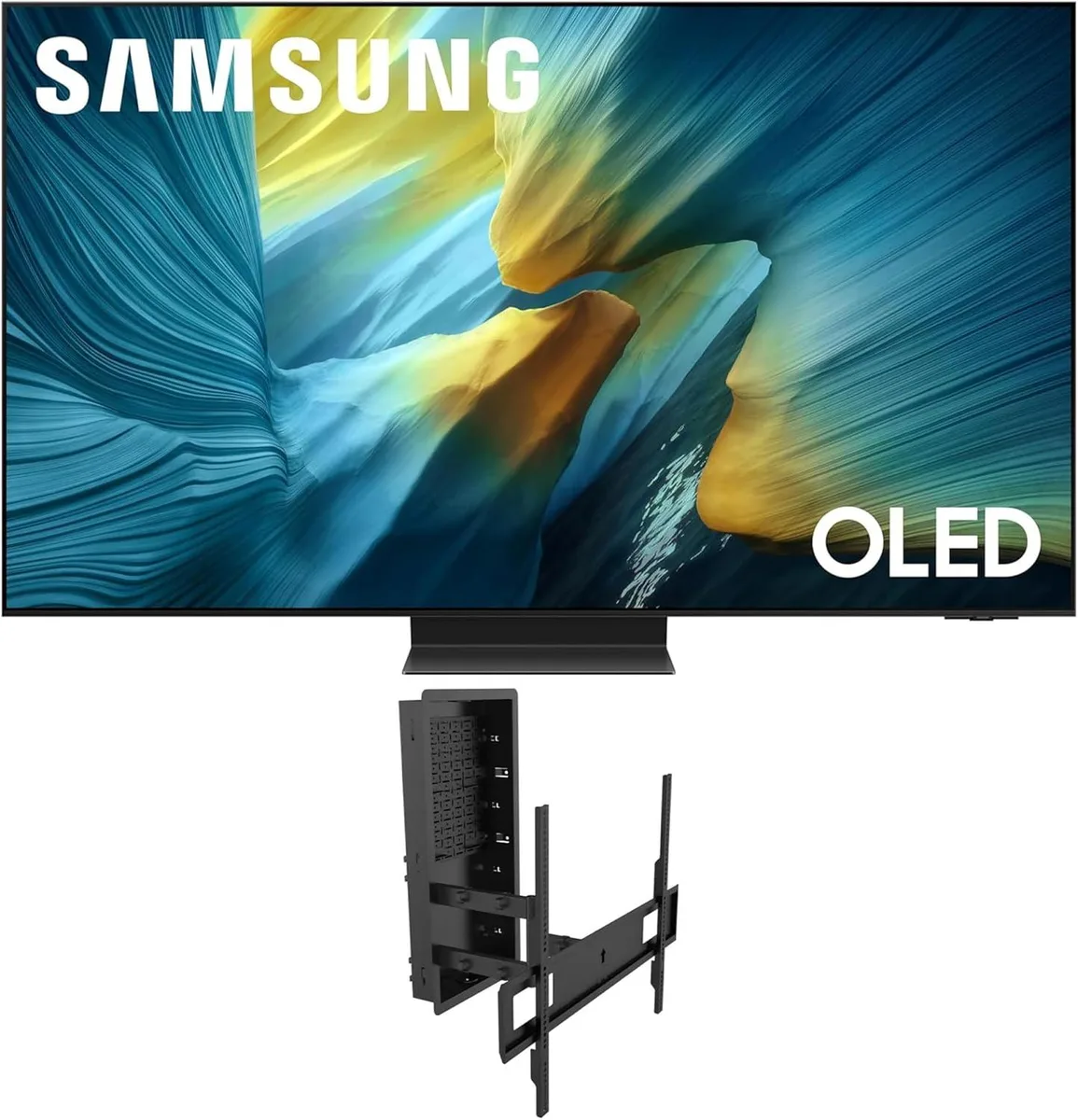 SAMSUNG SAMSUNG S95FA 65" OLED 4K Smart TV with Kanto R600 Mount (2025) — product photo