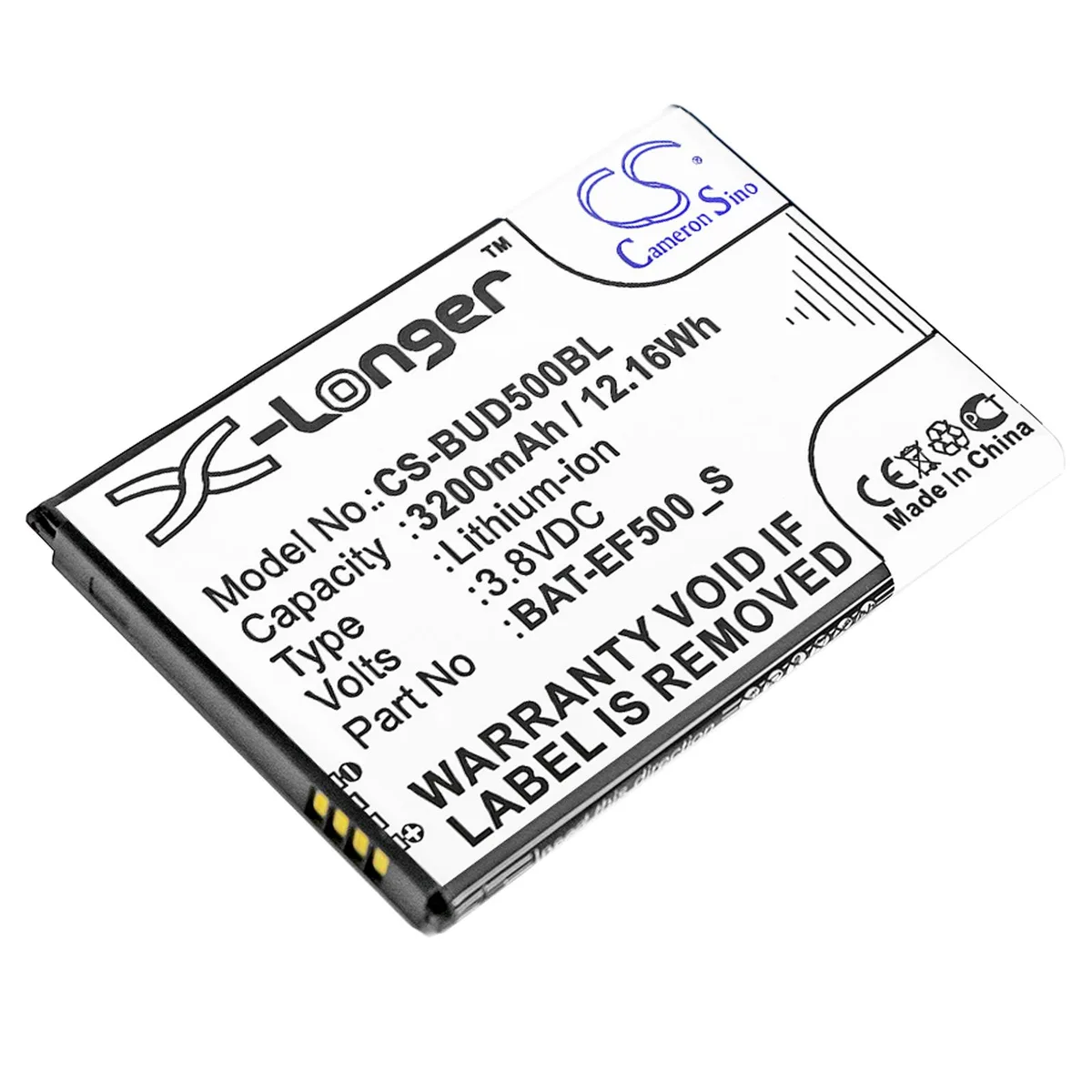 Centenex Electronics Centenex Electronics DS-CS-BUD500BL barcode scanner battery 3.2 Ah — product photo
