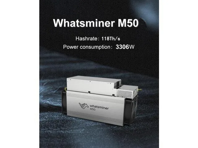 TROUVER TROUVER Whatsminer M50 118T 118TH/s 3306W SHA-256 ASIC Miner With PSU — product photo
