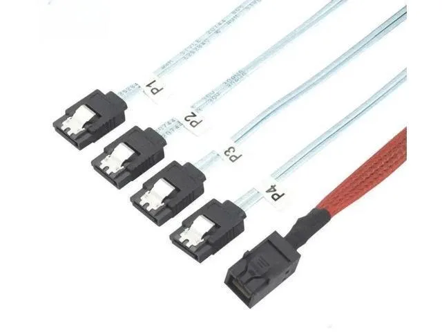 Fervit Fervit Mini SAS HD SFF8643 to 4Port SATA Cable — product photo