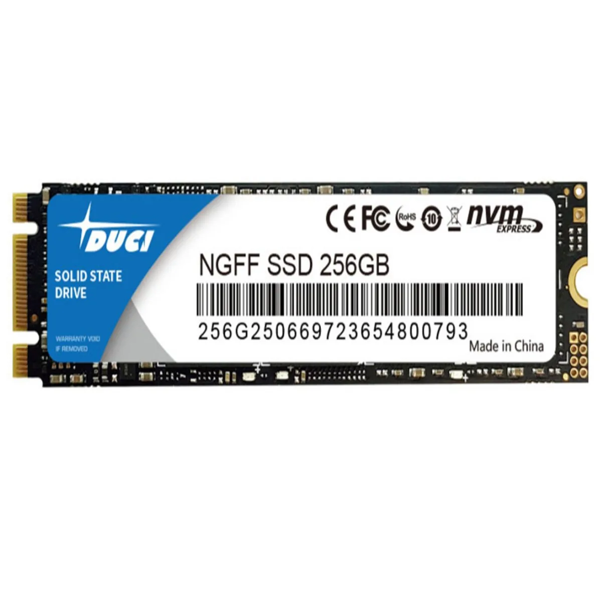 DUCI DUCI 256GB internal SSD NVMe M.2 — product photo
