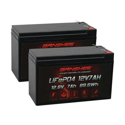 BatteryJack inc. BatteryJack inc. Banshee 12V 7Ah LiFePO4 Standard Battery 2 Pack — product photo