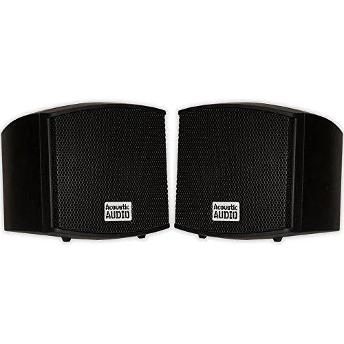 Acoustic Audio Acoustic Audio AA321B 400 W Black Bookshelf Speaker Pair — product photo