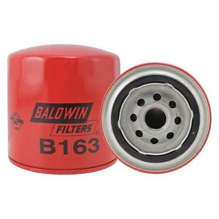 Silver metal spin-on oil filter cartridge with threaded base