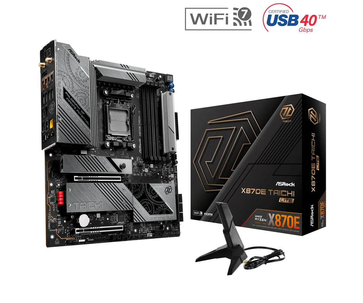 ASRock ASRock X870E Taichi Lite AMD motherboard AM5 DDR5 8200+ 256GB — product photo