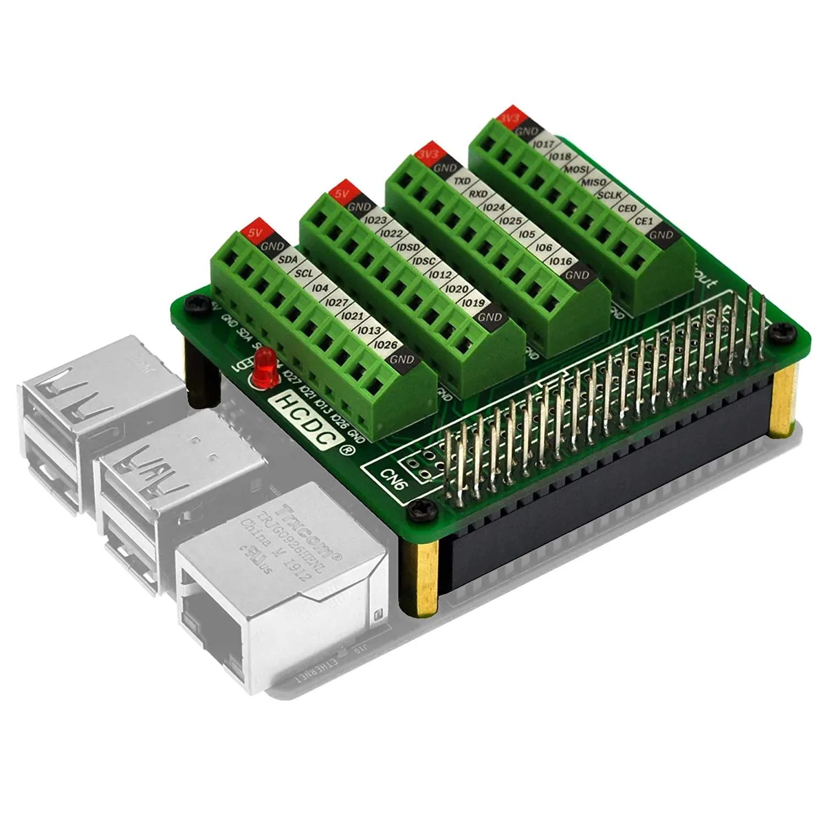 WaveShare WaveShare RPi GPIO Terminal Block Breakout Board HAT development board — product photo