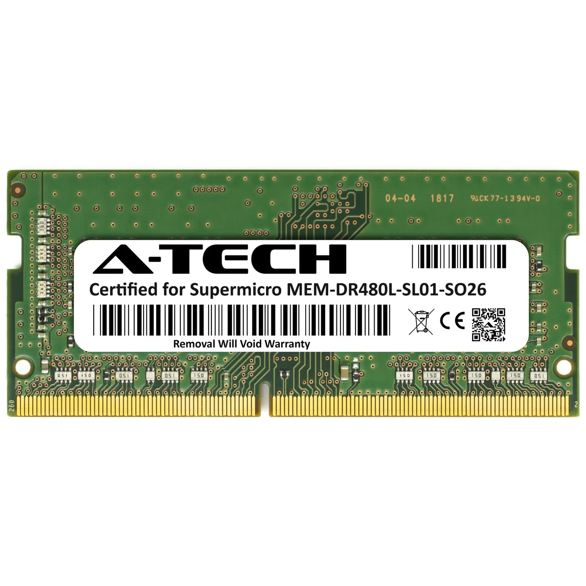 A-Tech A-Tech 8GB DDR4 2666MHz CL19 1.2V SODIMM 260-Pin Laptop RAM — product photo