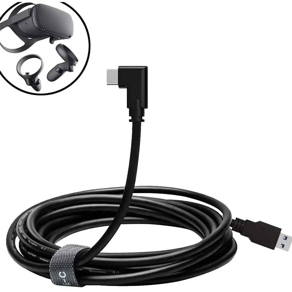 Hitoor Hitoor USB A to USB C Cable 13FT 90 Degree Quest Link — product photo