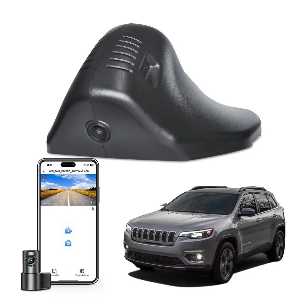 BESIGN BESIGN 2 in 1 Accessory Front 4K Rear 1080P Jeep Cherokee 2019-2023 KL Model E — product photo