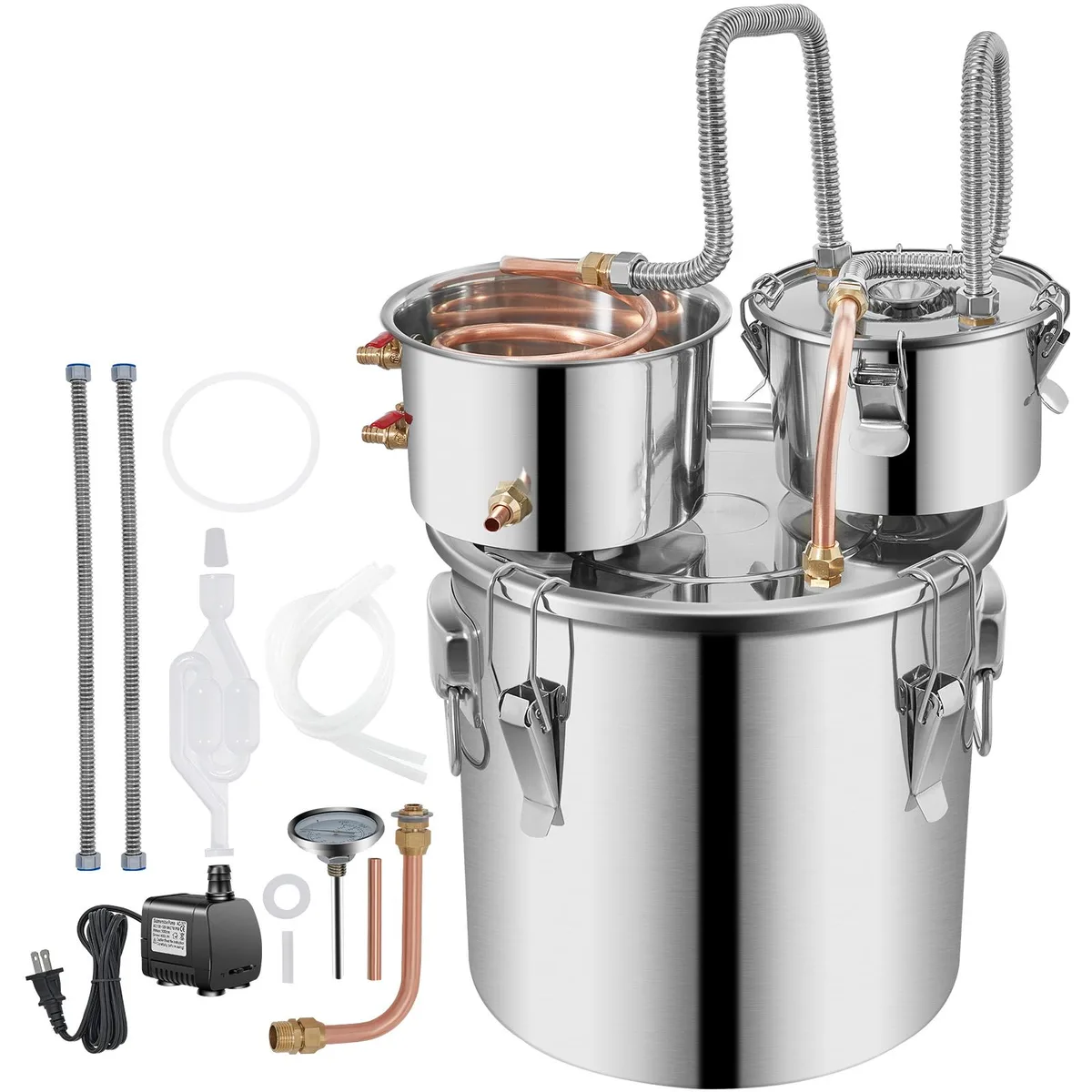 VEVOR VEVOR 8 Gal Stainless Steel Copper Moonshine Still with Pump — product photo