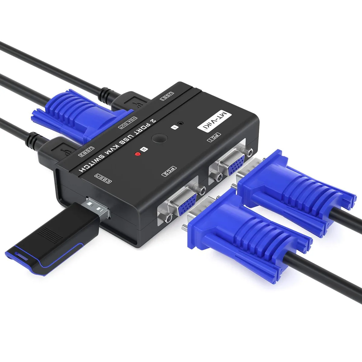  TRENDnet MT-VGA 2-Port USB VGA KVM Switch — product photo