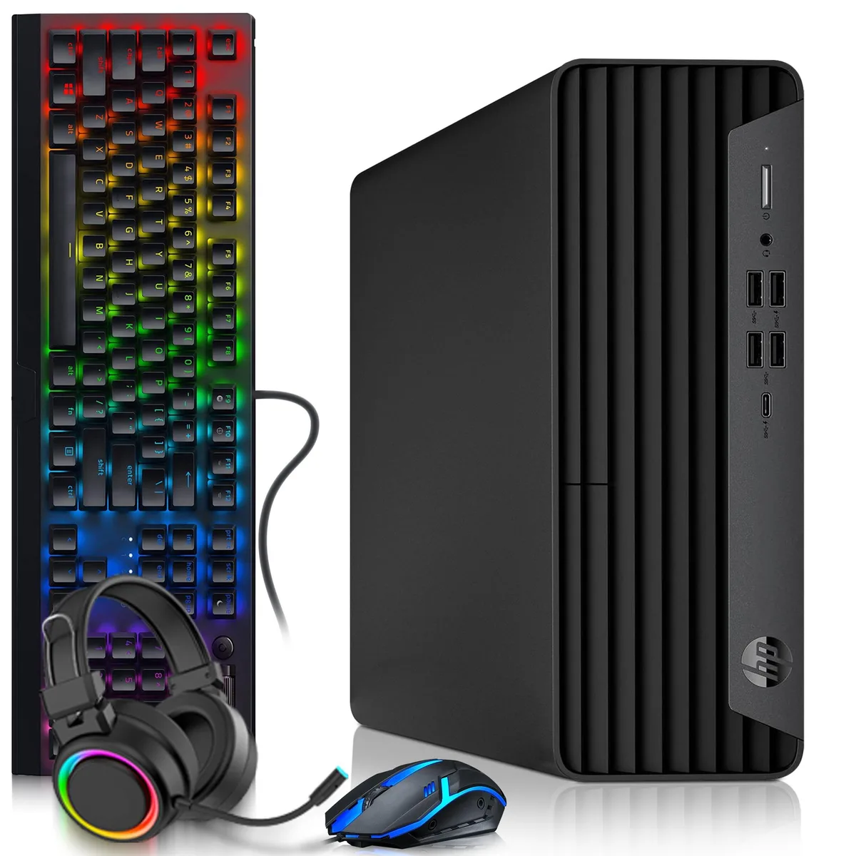 HP HP G6 Gaming Desktop PC Intel Core i5-10500 16GB DDR4 256GB SSD 500GB HDD GT 1030 Windows 11 Pro — product photo