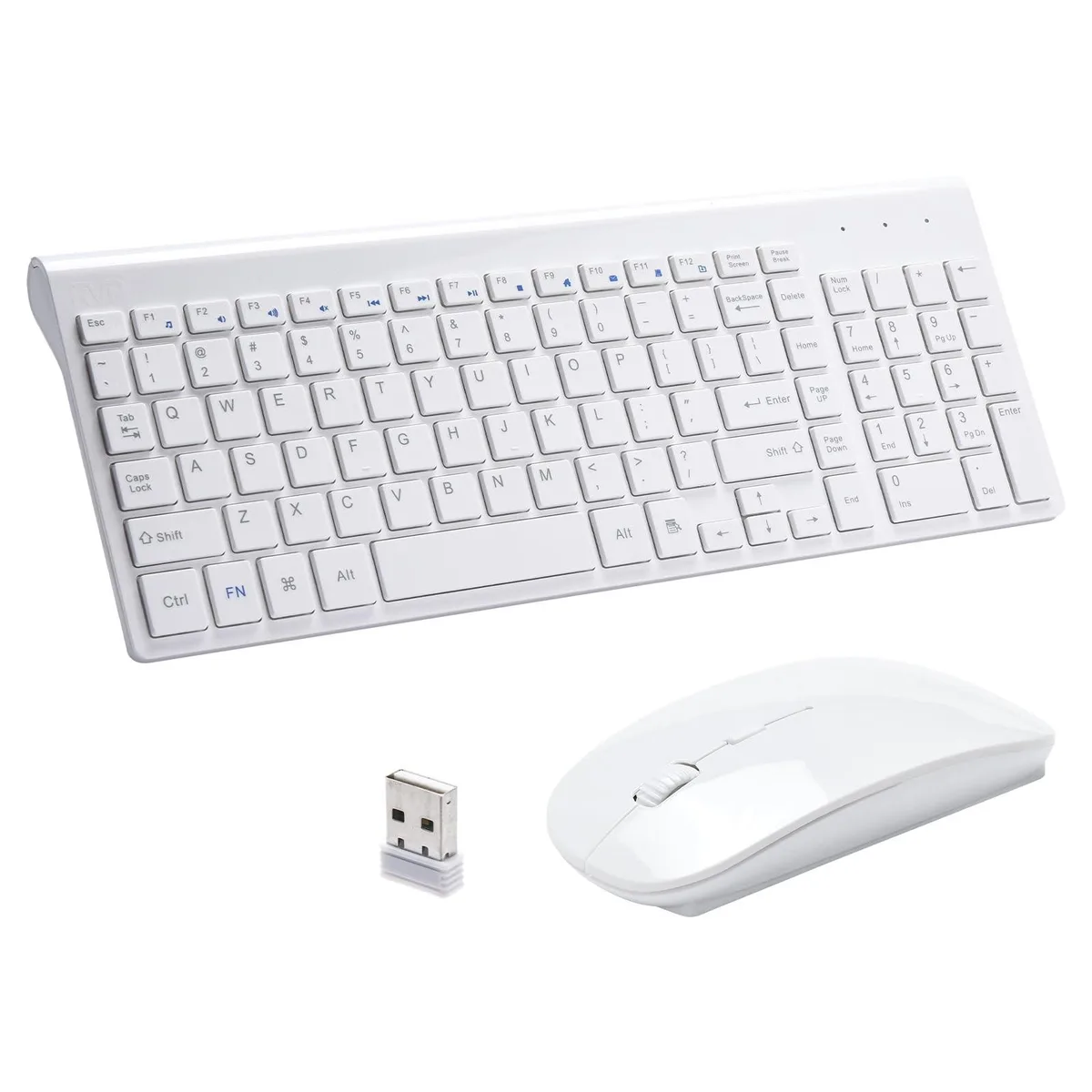 Bipra Bipra Wireless Keyboard and Mouse Combo 2.4GHz White 2 in 1 accessory — product photo