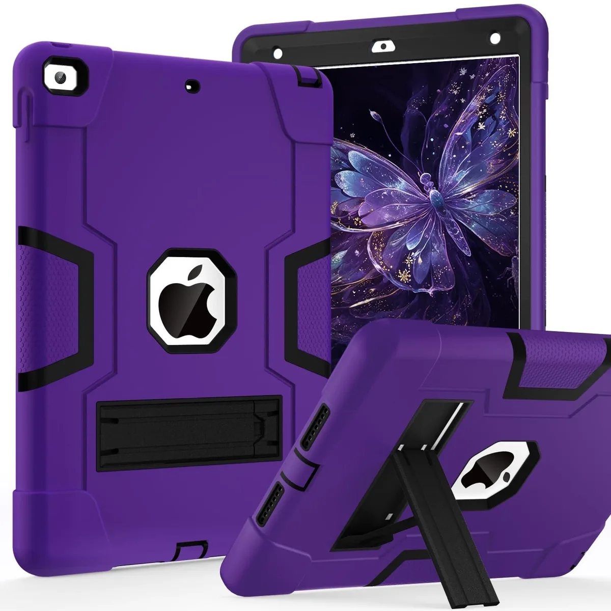 ARENTI ARENTI 2 in 1 accessory for iPad 10.2 inch 2021/2020/2019 Dark Purple+Black — product photo