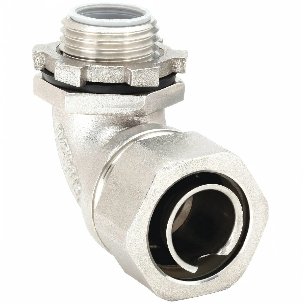 CALBRITE CALBRITE S60500FC90 90° Conduit Grounding Connector 1/2 in Compression — product photo
