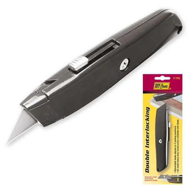 IVY Classic Industries, Inc. IVY Classic Industries, Inc. 11150 Double Interlocking Retractable Utility Knife — product photo