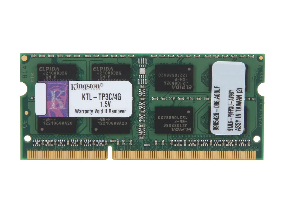 Kingston Technology Corp. Kingston Technology Corp. KTL-TP3C/4G 4GB laptop RAM — product photo