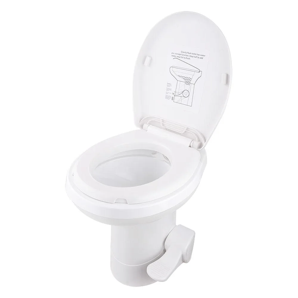 Yescom USA, Inc. Yescom USA, Inc. 22GFT001-3702-0709 RV Toilet Gravity Flush Elongated 20" High HDPE — product photo