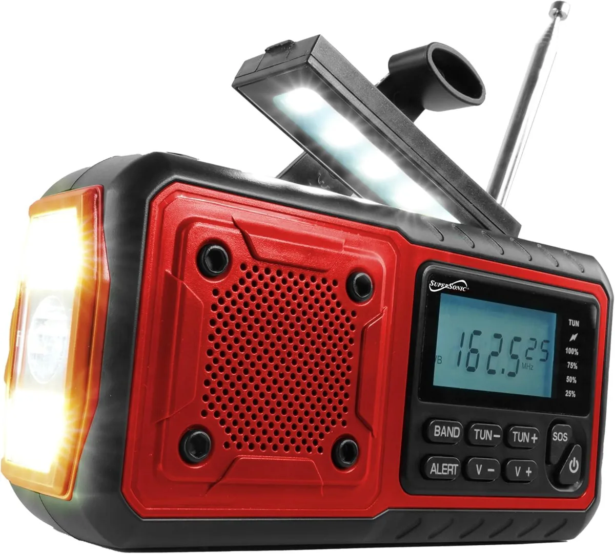 SUPERSONIC SUPERSONIC SC-1078ERN Guardian Emergency Radio 4000mAh — product photo