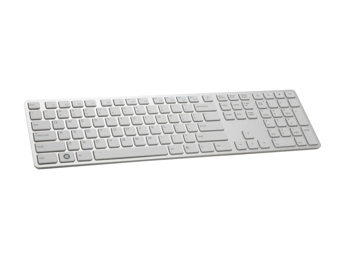i-rocks i-rocks KR-6402-WH White Wired Aluminum Keyboard 109 Keys — product photo